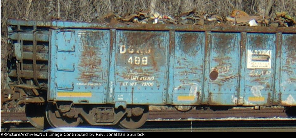 DGNO 488, close up view of car number